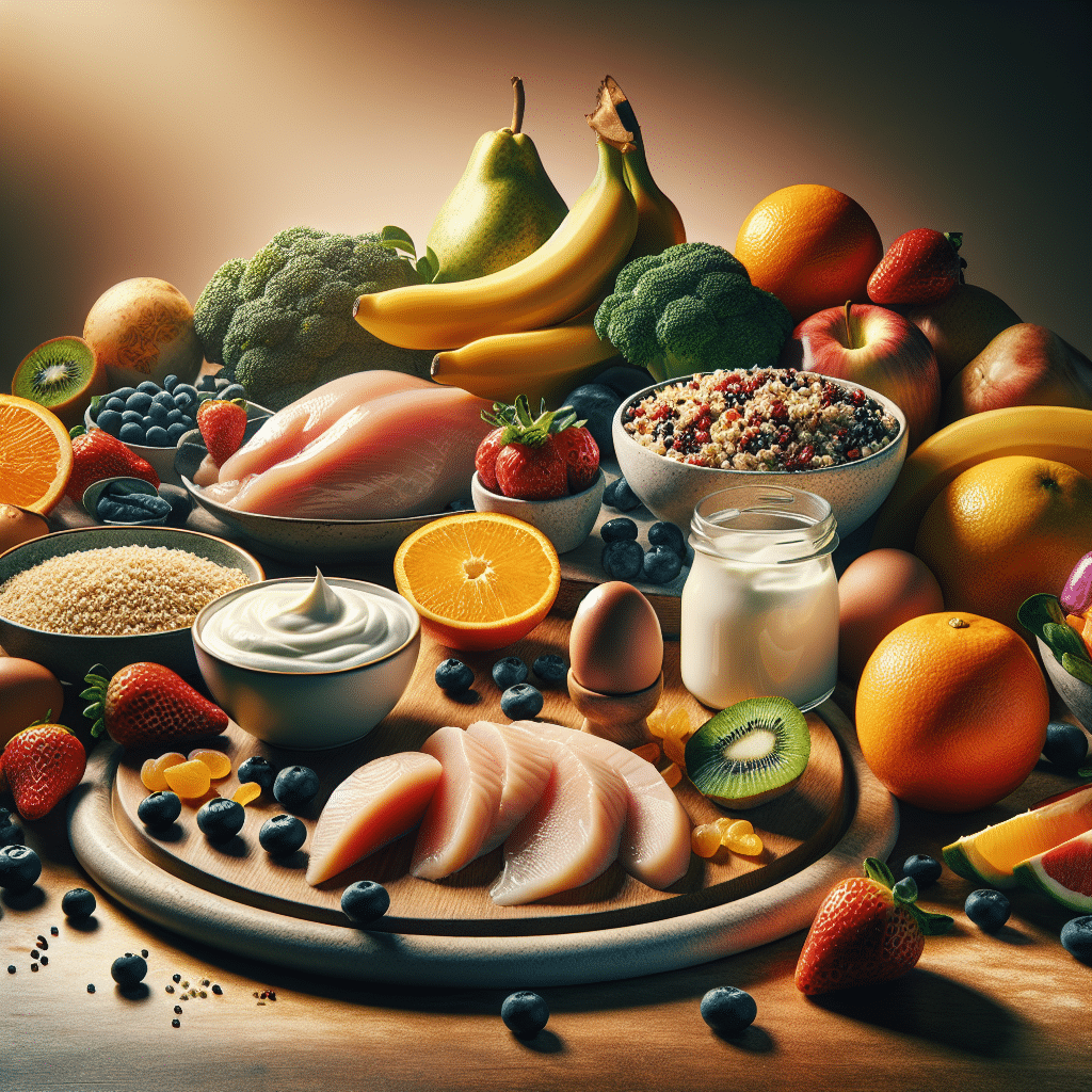 cardápio rico em proteínas e vitaminas